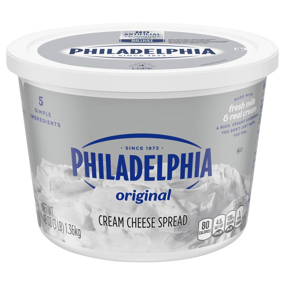 Philadelphia Cream Cheese Spread, 3 lbs