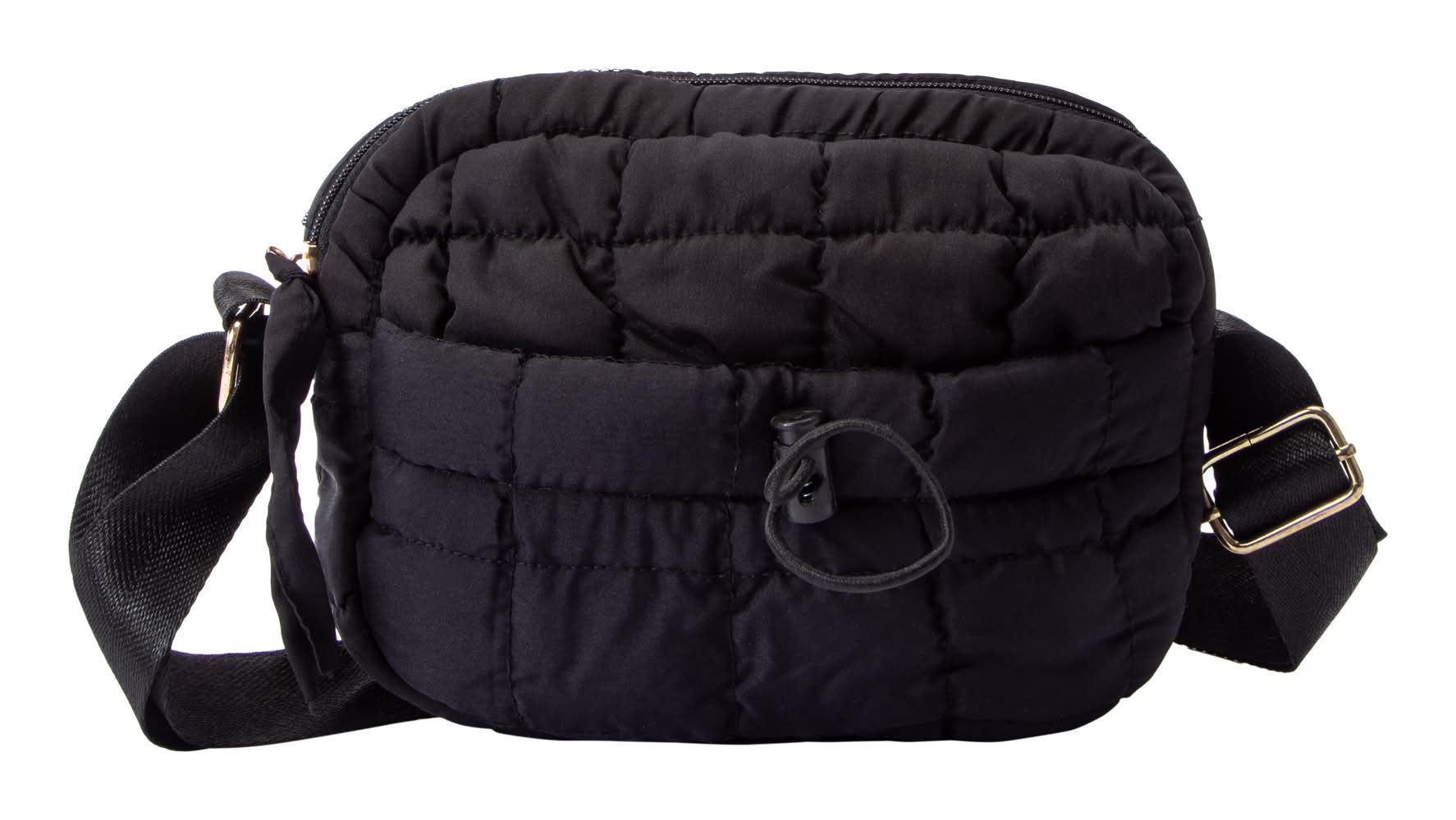 Quilted Cross Body Black