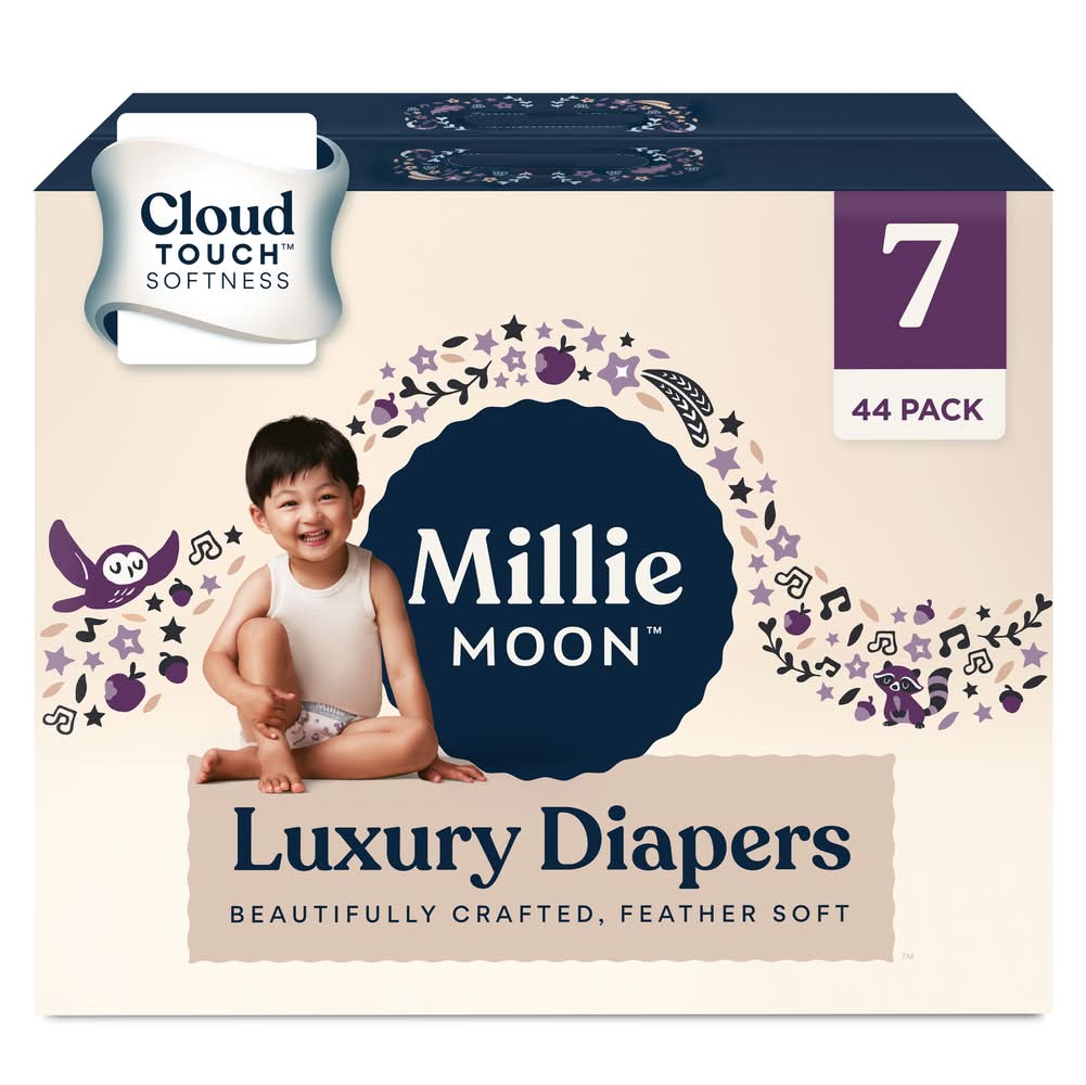 Millie Moon Cloud Touch Softness Luxury Diapers, Stage 7 (44 ct)