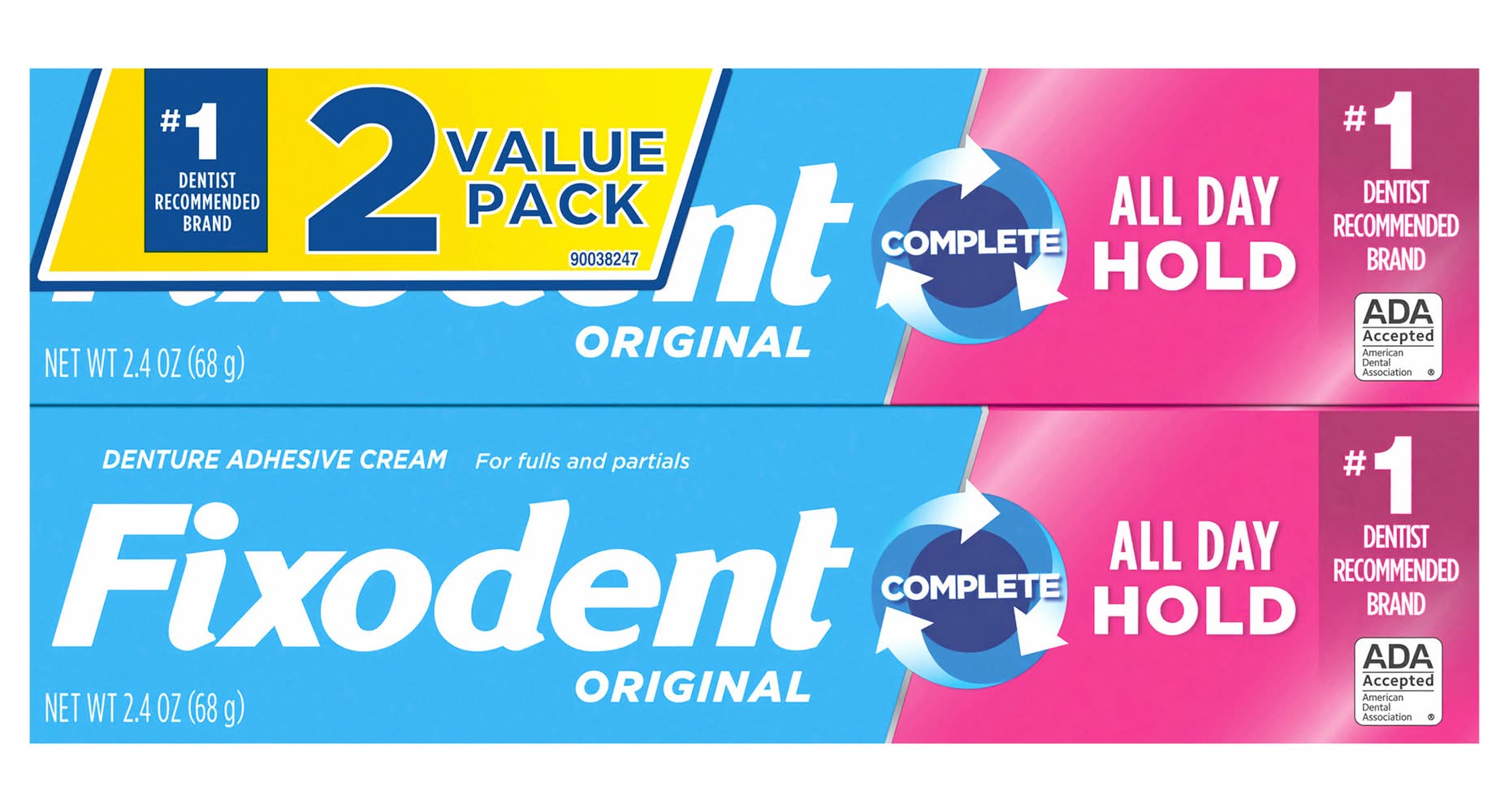 Fixodent Original Denture Adhesive Cream Value pack (4.8 oz)