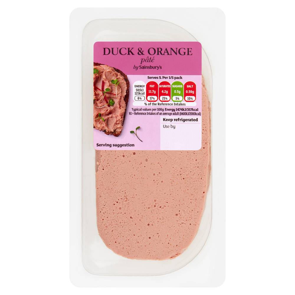 Sainsbury's Duck & Orange Pâté 170g