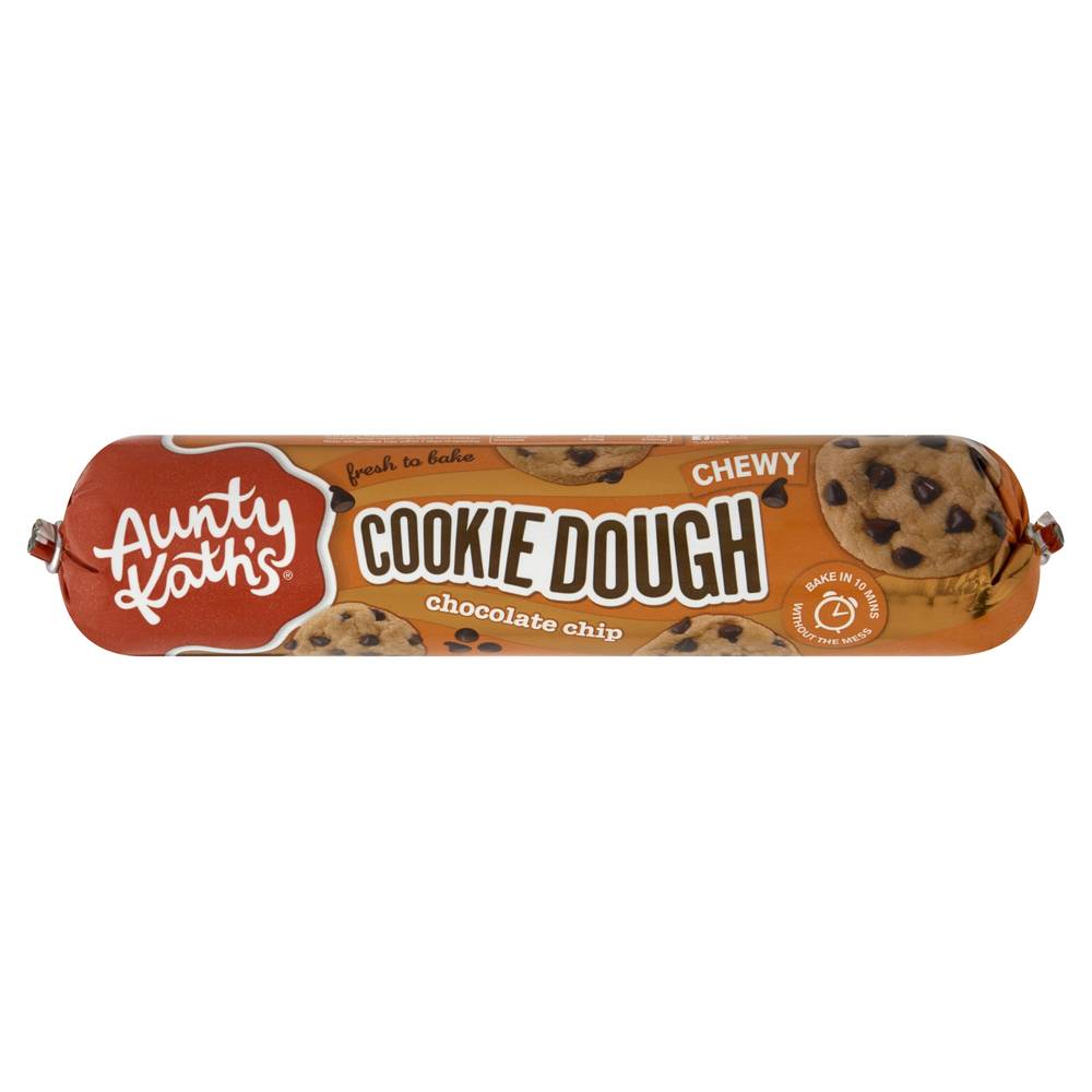 Aunty Kath's Chocolate Chip Cookie Dough, Chocolate Chip (450g)