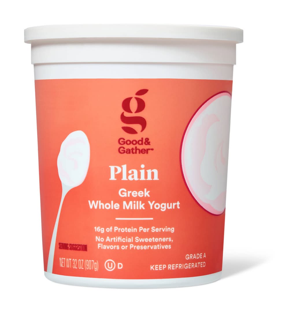 Good & Gather Greek Plain Whole Milk Yogurt (32 oz)