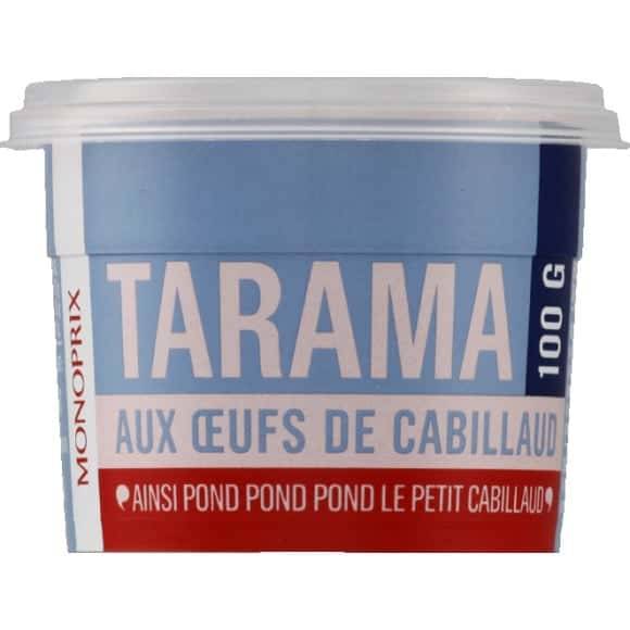 Monoprix Tarama Aux Oeufs De Cabillaud Le Pot De 100 G