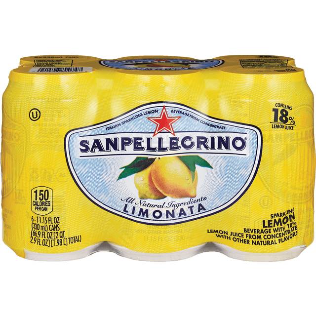 San Pellegrino Italian Sparkling Drinks Lemon (Single Can)