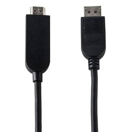 onn. 6 FT./1.8 m Full HD Video, High-Resolution DisplayPort to HDMI Cable