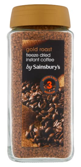 Sainsbury's Gold Roast Freeze Dried Instant Coffee (200g)