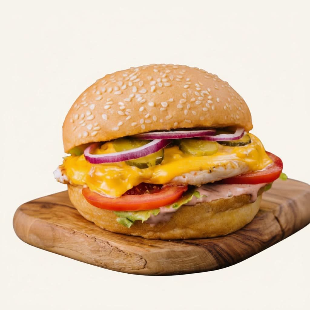 Chick'n Cheddar Burger