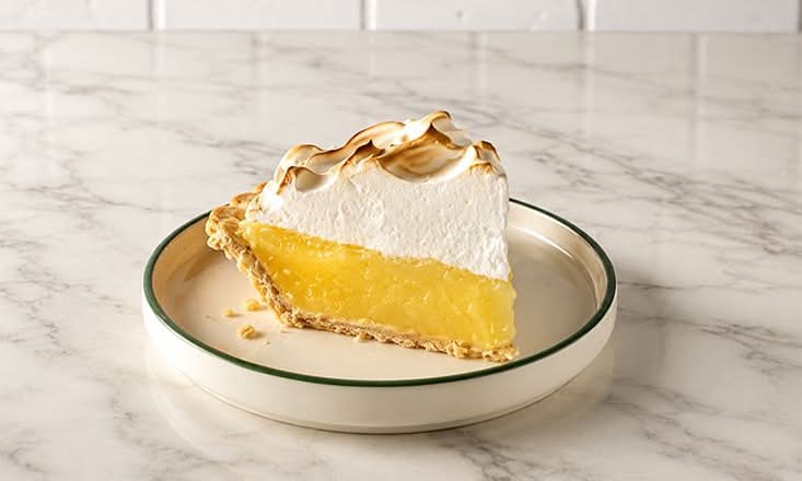 Lemon Meringue Pie, slice