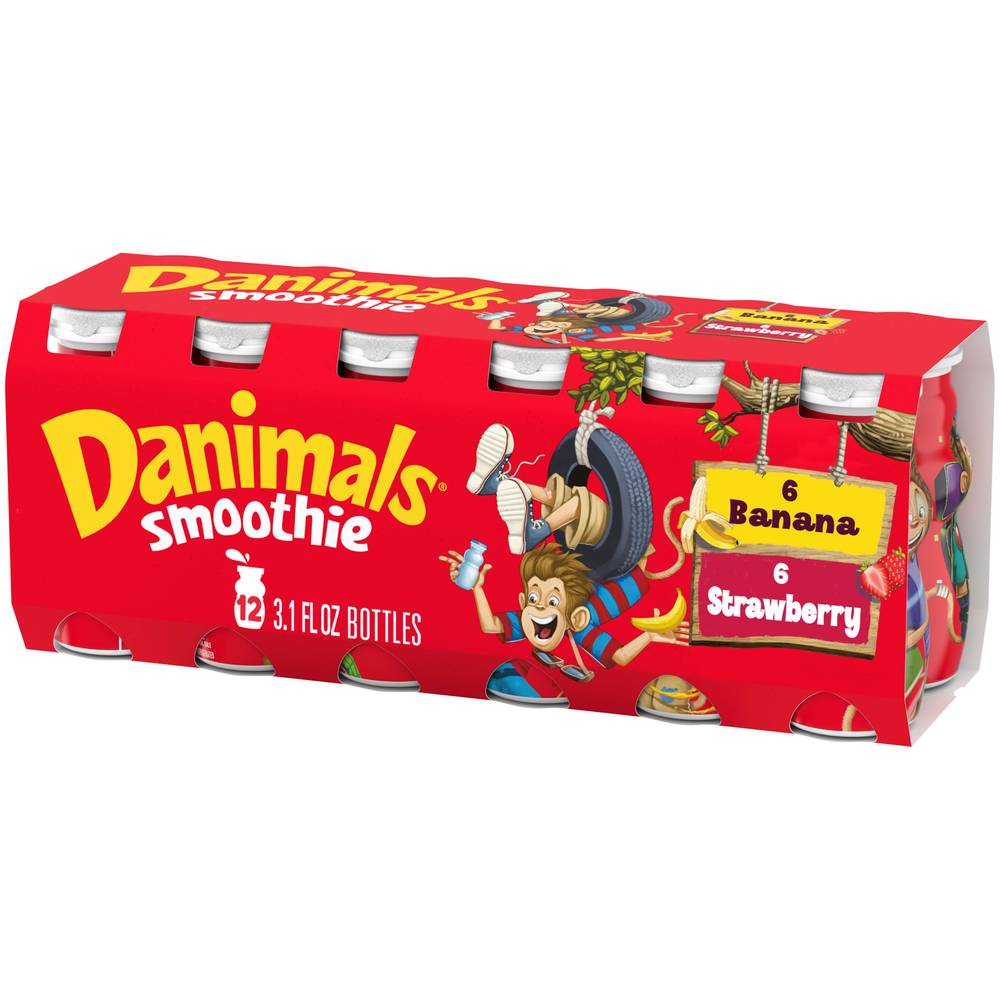 Danimals Smoothies (strawberry explosion & banana split)