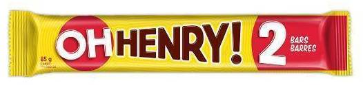 Oh Henry! Chocolatey King Size Candy Bar (85 g, 2 ct)