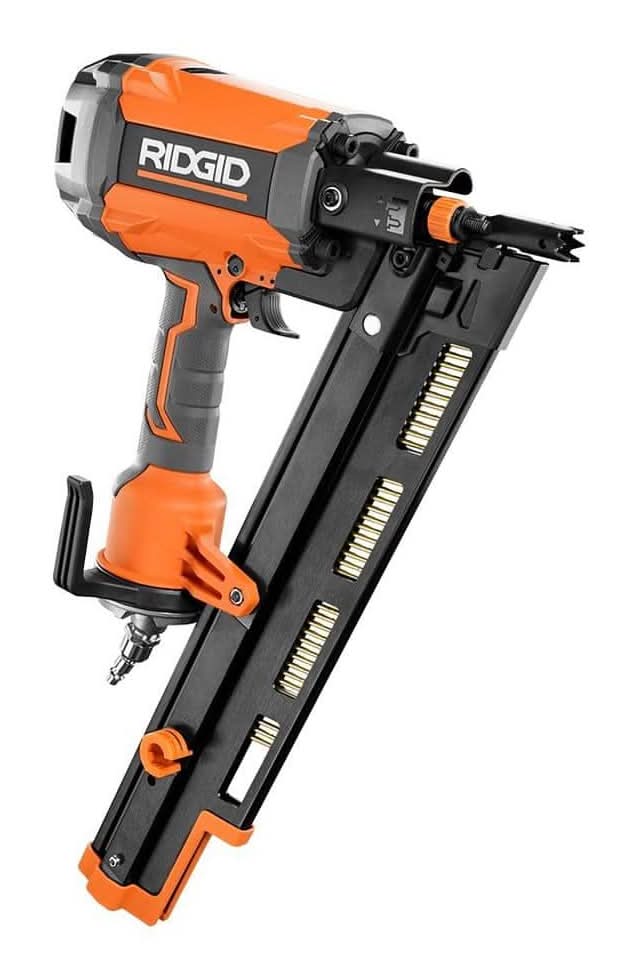 Ridgid Pneumatic 21-Degree 3-1/2 In. Round Head Framing Nailer