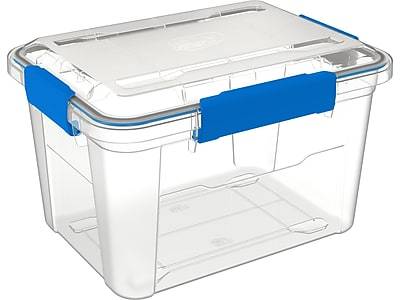 Ezy Storage Plastic Tote With Lid