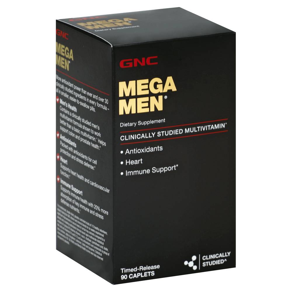 GNC Mega Men Multivitamin Caplets (90 ct)