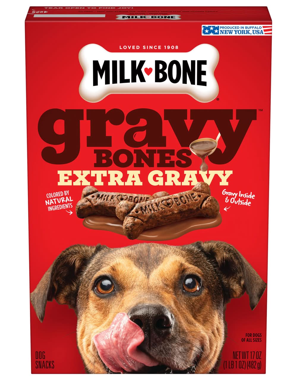 Milk-Bone Gravybones Extra Gravy Dog Biscuits, Small Dog Treats (1.06 lbs)