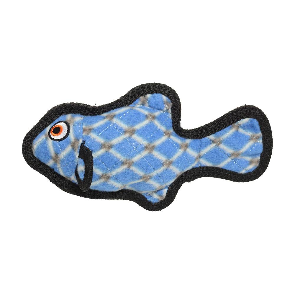 Tuffy Ocean Creature Junior Fish Dog Toy (blue)