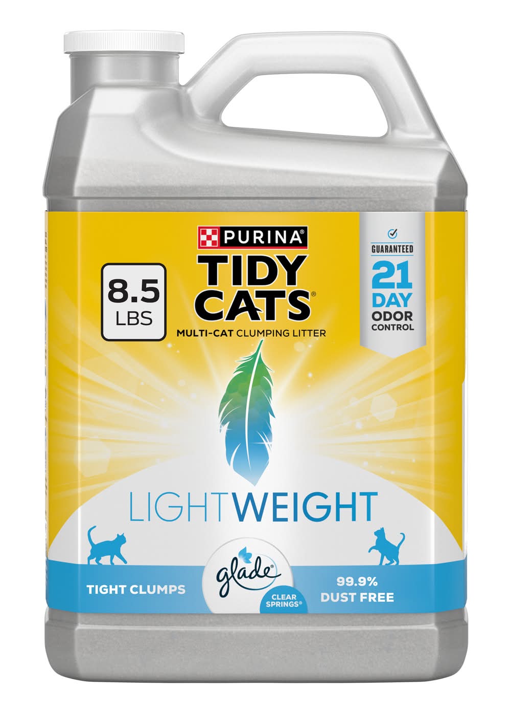 Purina Tidy Cats Light Weight Glade Clear Springs Multi Cat Clumping Litter (8.5 lbs)