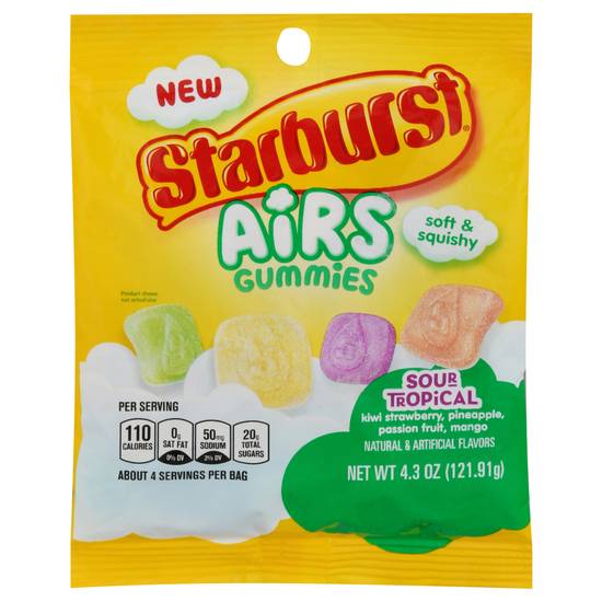 Starburst Airs Sour Tropical Gummies