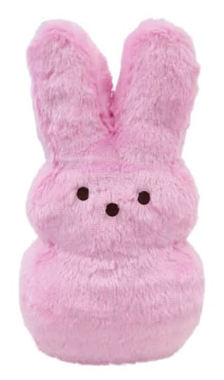 Peeps Fuzzy Bunny Plush Toy, 15 in, Pink