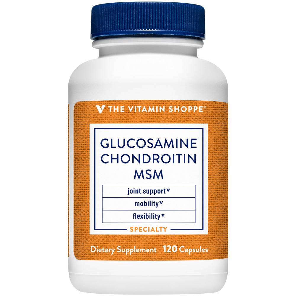 Glucosamine, Chondroitin, & Msm - Joint Support, Mobility, & Flexibility (120 Capsules)