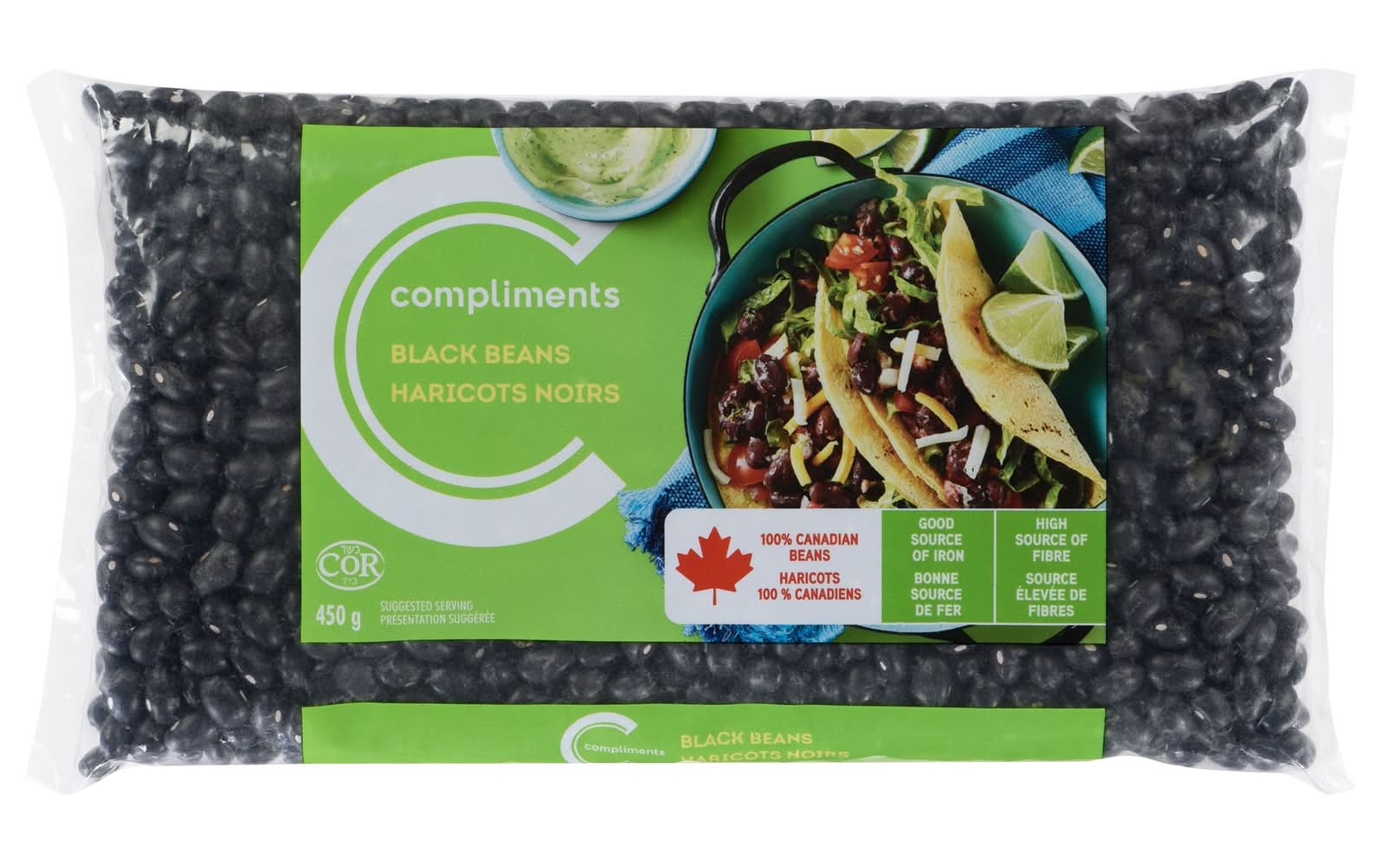 Compliments Black Beans (450 g)