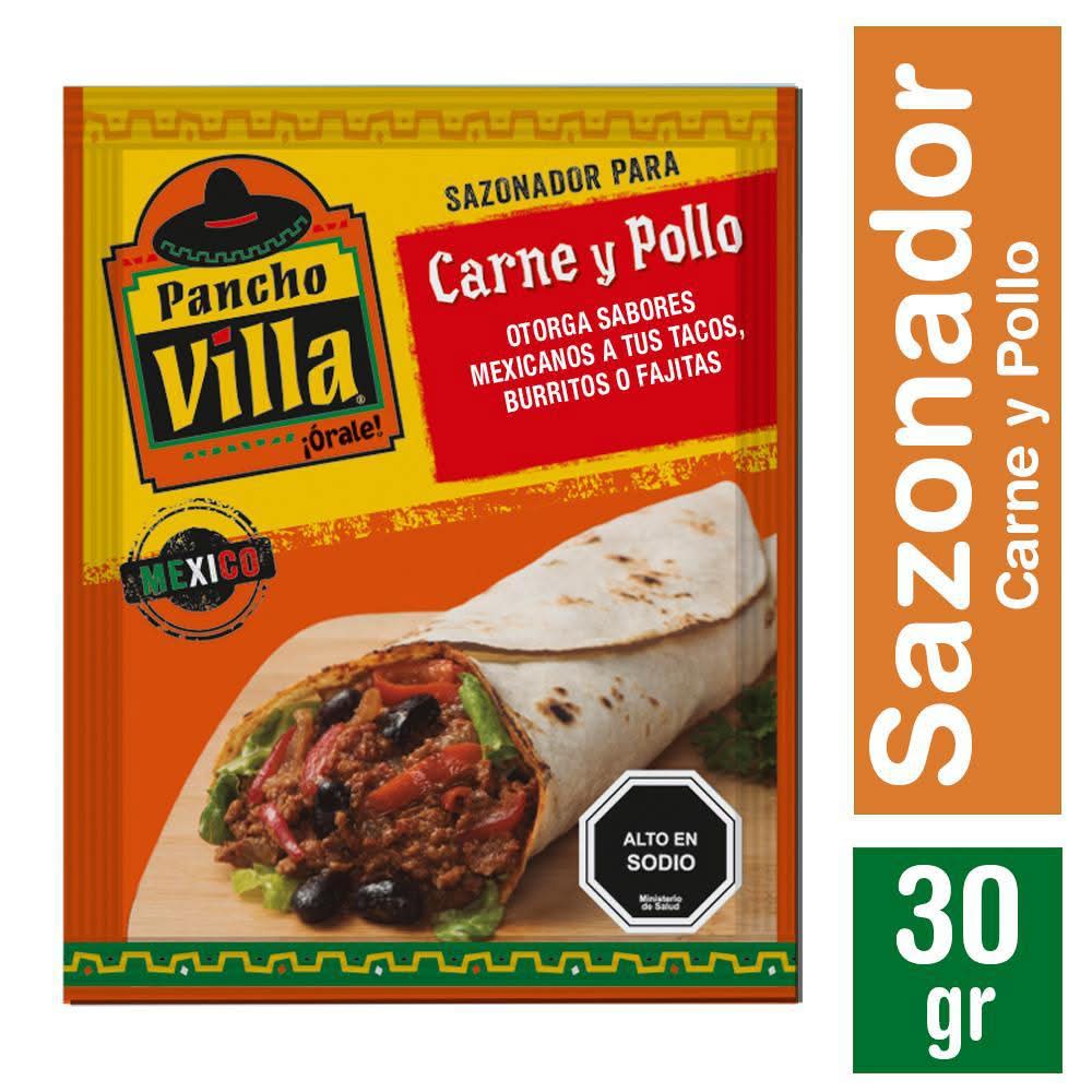Pancho Villa · Sazonador para carne y pollo (30 g)