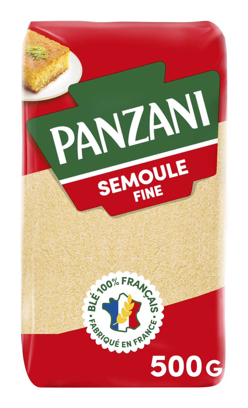 Panzani - Semoule fine de blé dur qualité supérieure (500g)