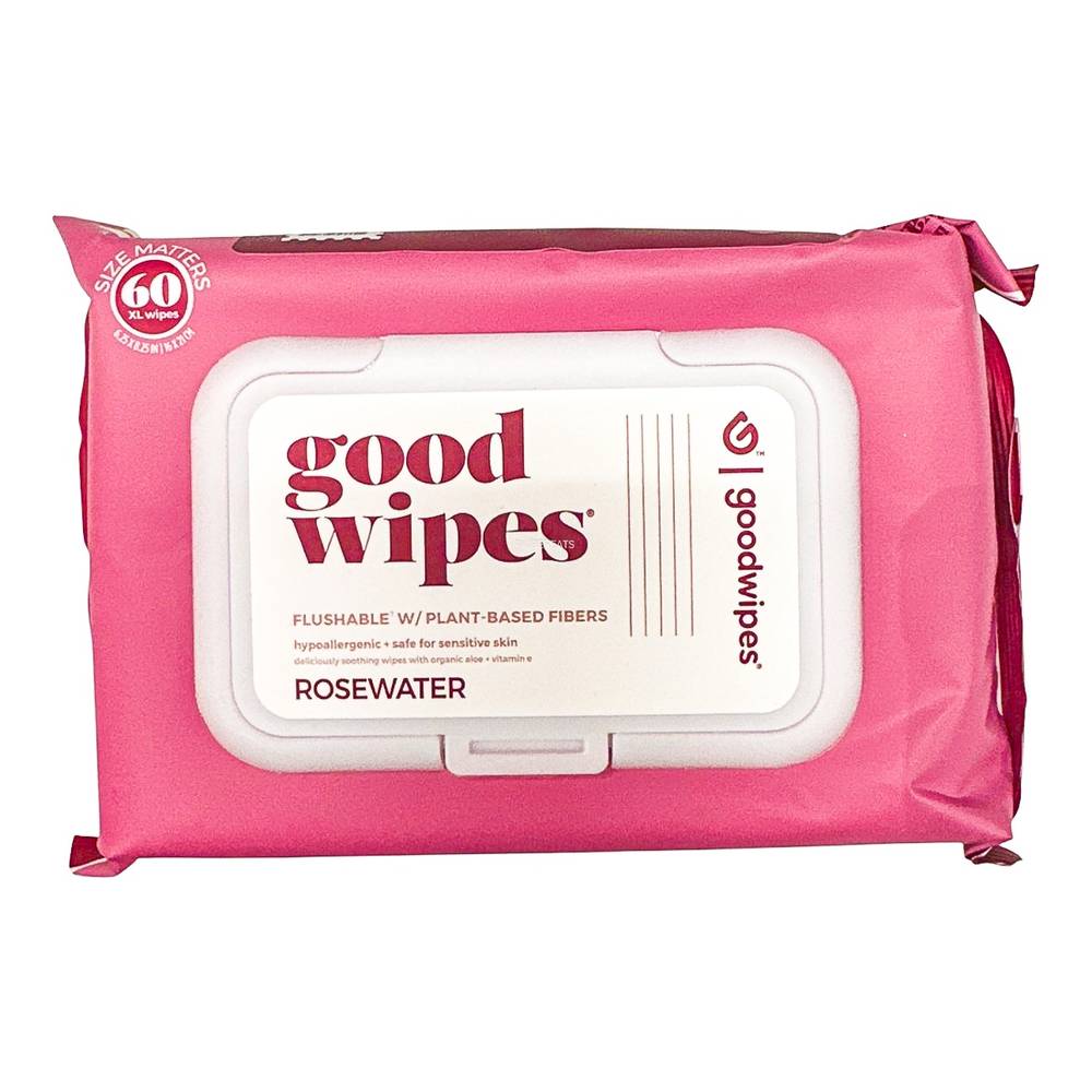 Goodwipes Rosewater Flushable Wipes