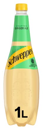 Schweppes Ginger Ale Soda (1L)