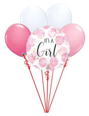 Baby Girl Balloon Bouquet - Each