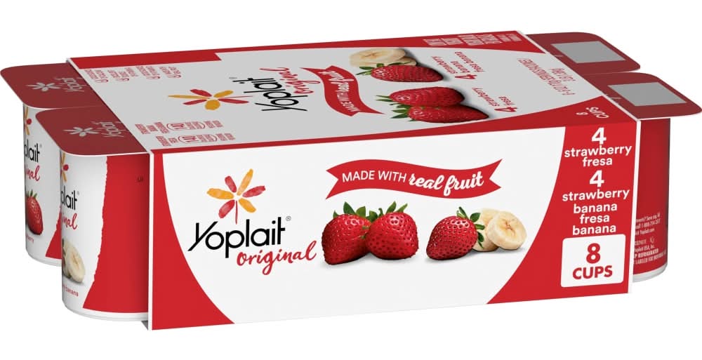 Yoplait™ Original Low Fat Strawberry and Strawberry Banana Yogurt Cups
