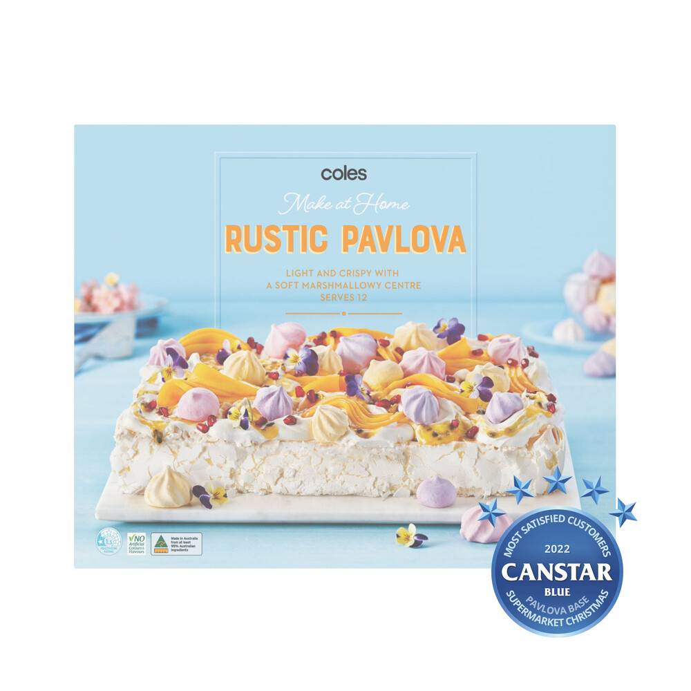 Coles Rustic Pavlova 1 Pack