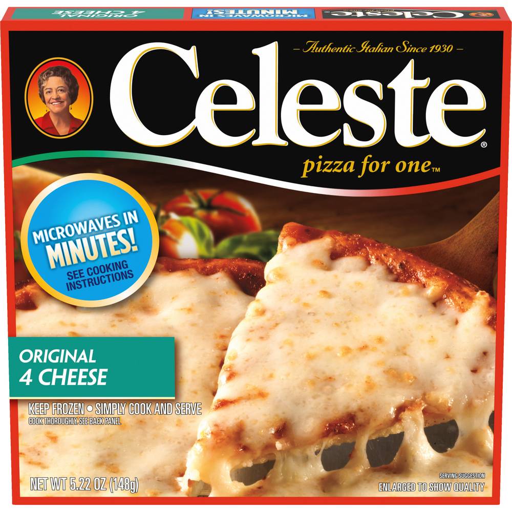 Celeste Original Pizza, Four Cheese (5.22 oz)