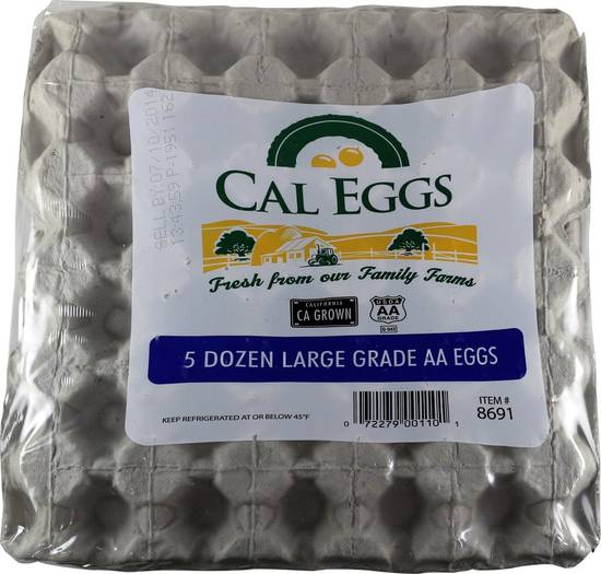 Cal Eggs Usda Grade Aa Eggs (large)(60 ct)