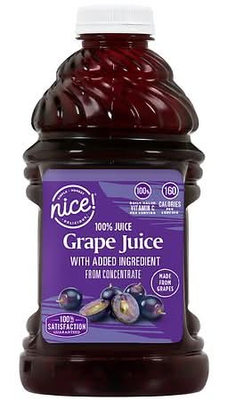 Nice! 100% Grape Juice From Concentrate (48 fl oz)