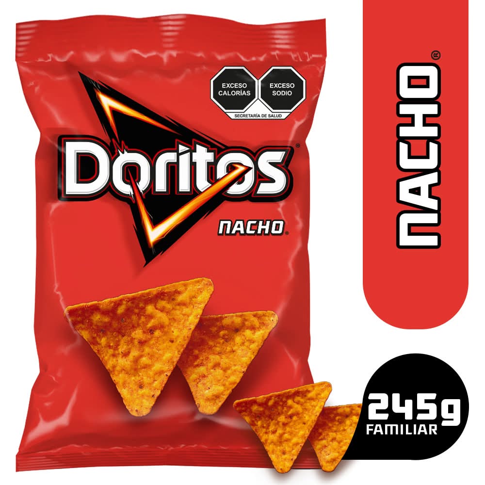 Doritos · Nacho botana de maíz, queso-chile (223 g)