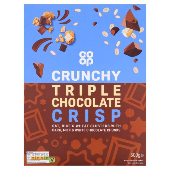Co-Op Crunchy Triple Chocolate Crisp 500g
