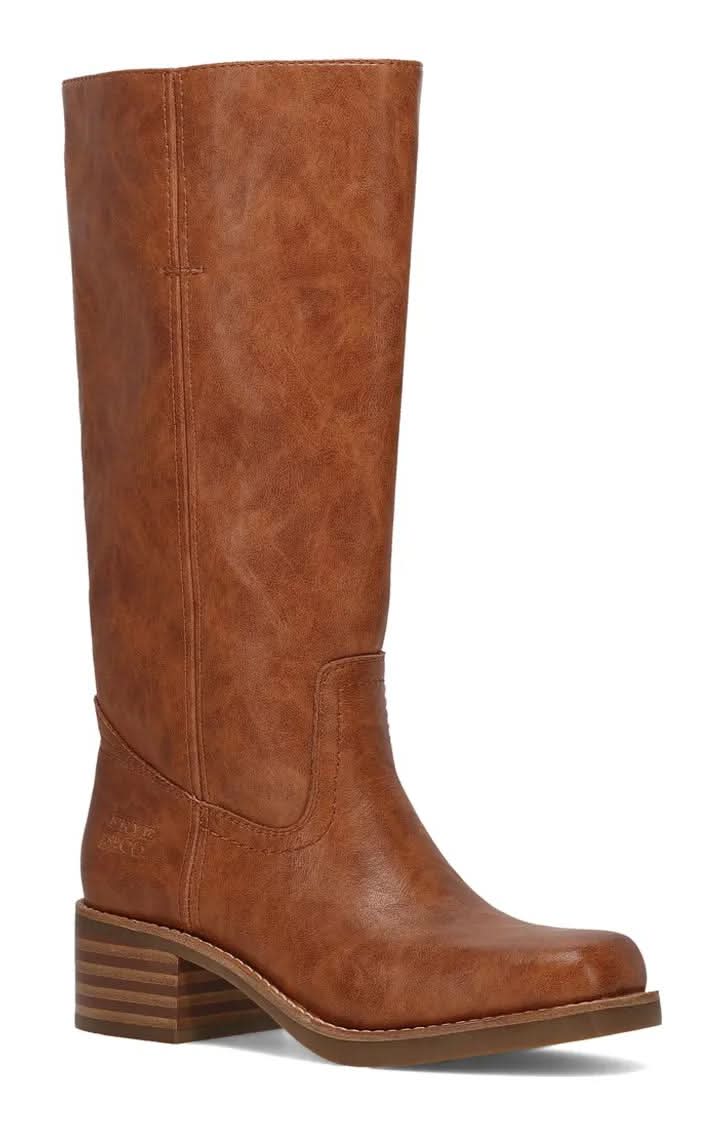 Frye & Co. Miranda Western Boot (Caramel Medium Width, Standard Calf - 6)