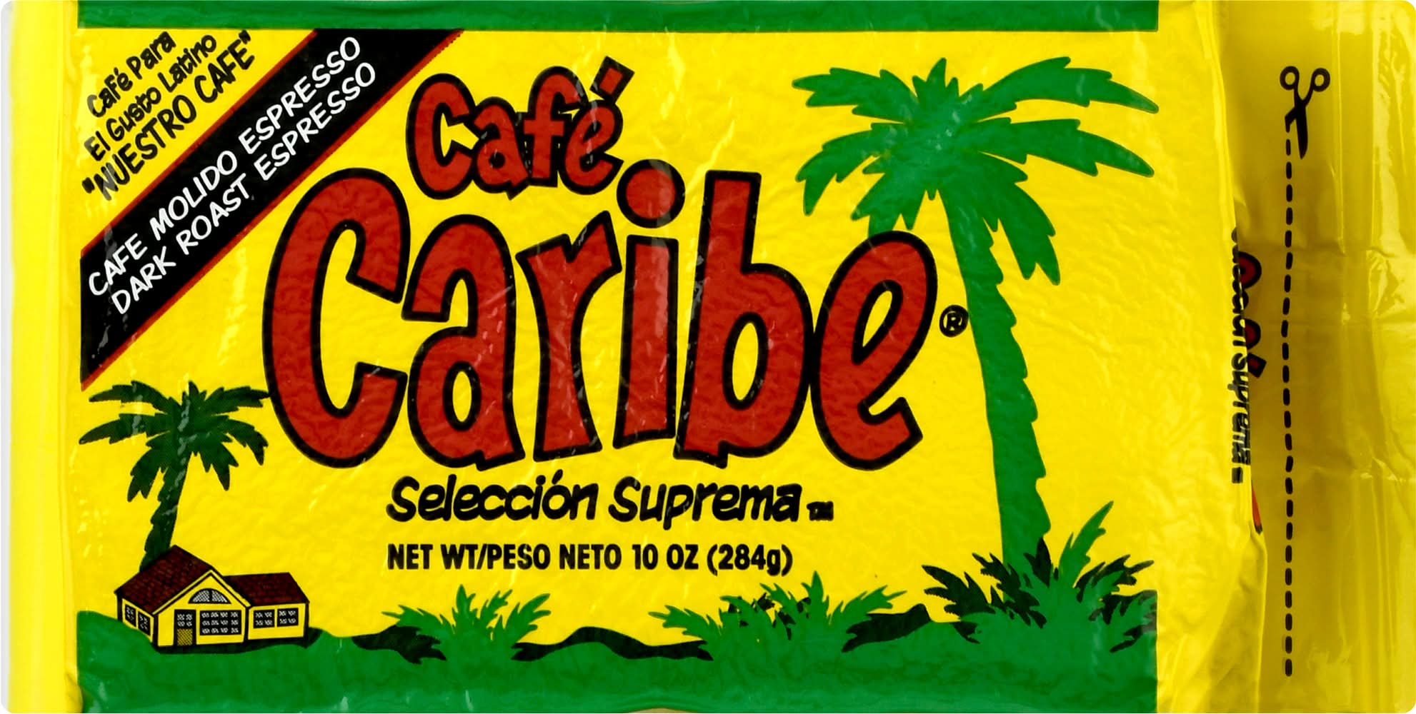 Café Caribe Selection Suprema Dark Roast Espresso Coffee (10 oz)