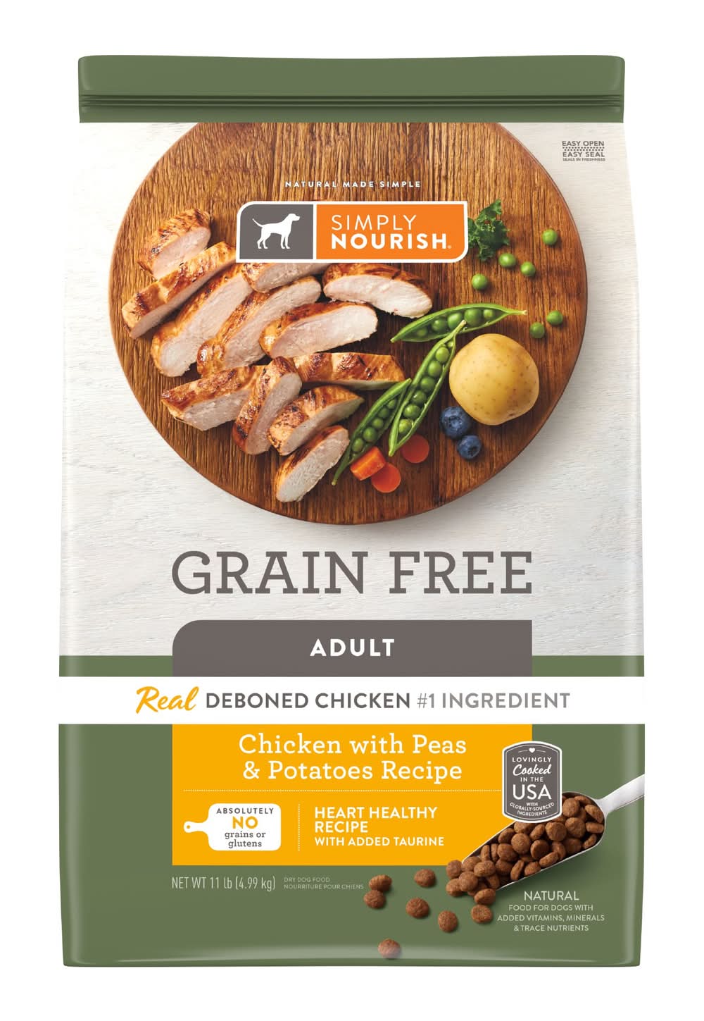 Simply Nourish® Original  Adult Dry Dog Food - Chicken, Pea & Potato (Flavor: Chicken, Peas & Potatoes, Size: 11 Lb)