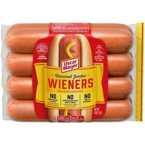 Oscar Mayer Jumbo Hot Dogs 16oz