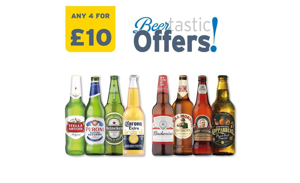 4 for £10: Beer & Cider Bottles (Mix and Match)