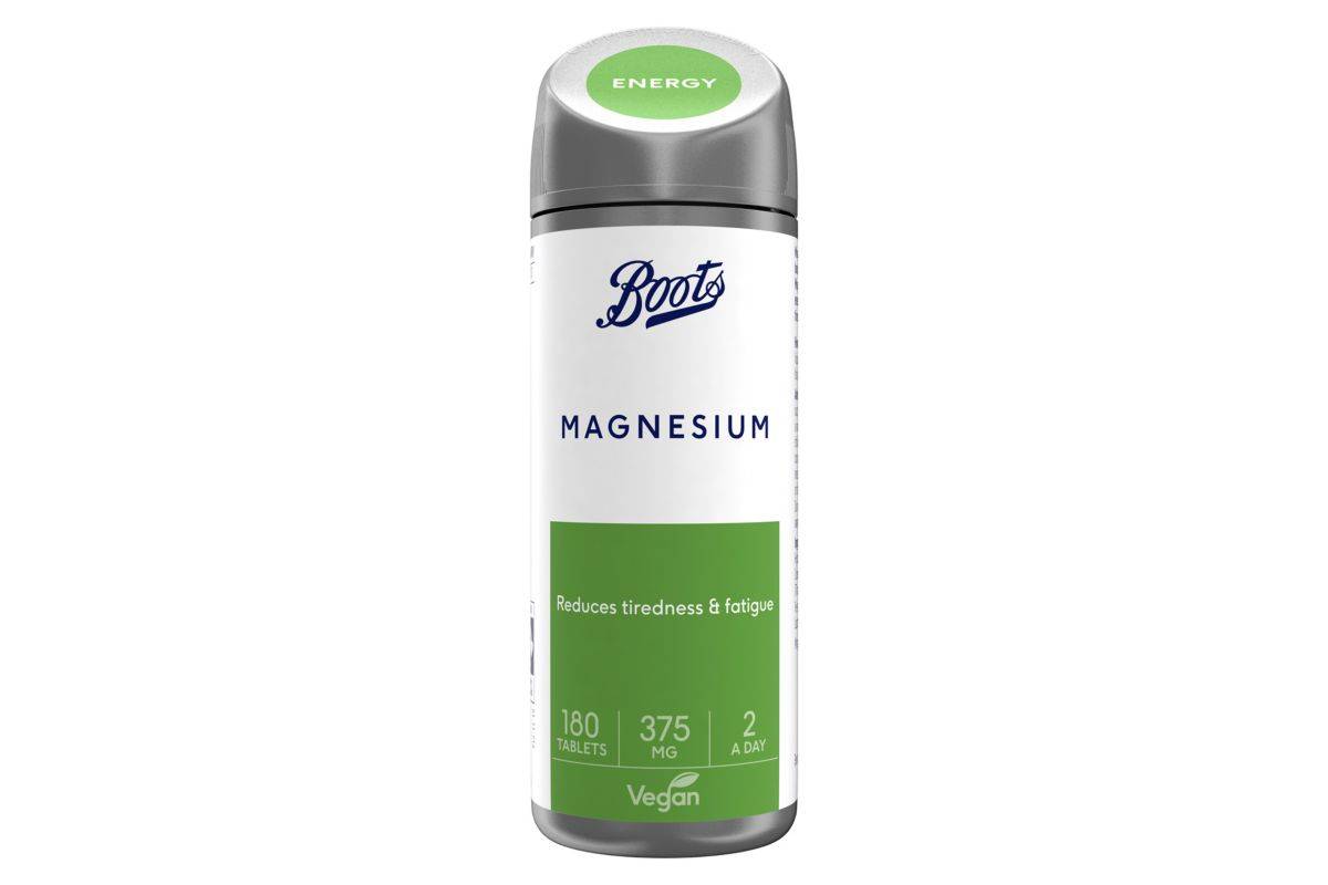 Boots Magnesium 375mg 180 Tablets (3 month supply)