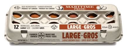 Maritime Pride Large Brown Eggs (12 ct)