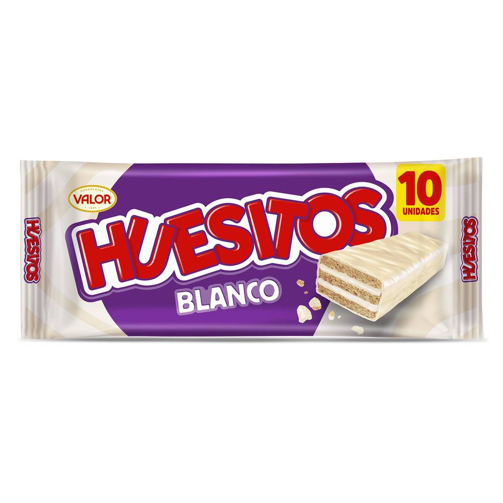 Barritas De Barquillo Recubierta De Chocolate Blanco Huesitos Bolsa 200 G