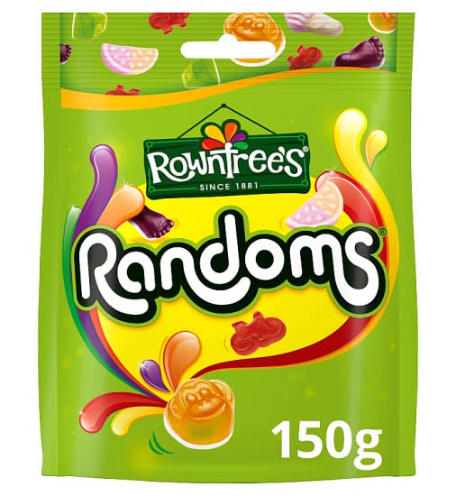 Rowntree's Assorted Fruit, Randoms Sweets Sharing Bag (150g)