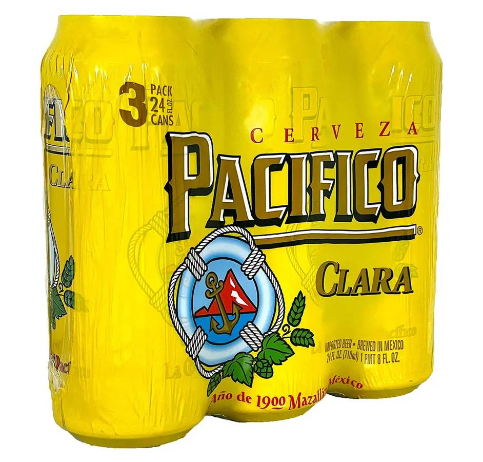 Pacifico Clara Lager Mexican Beer - 3 Pack