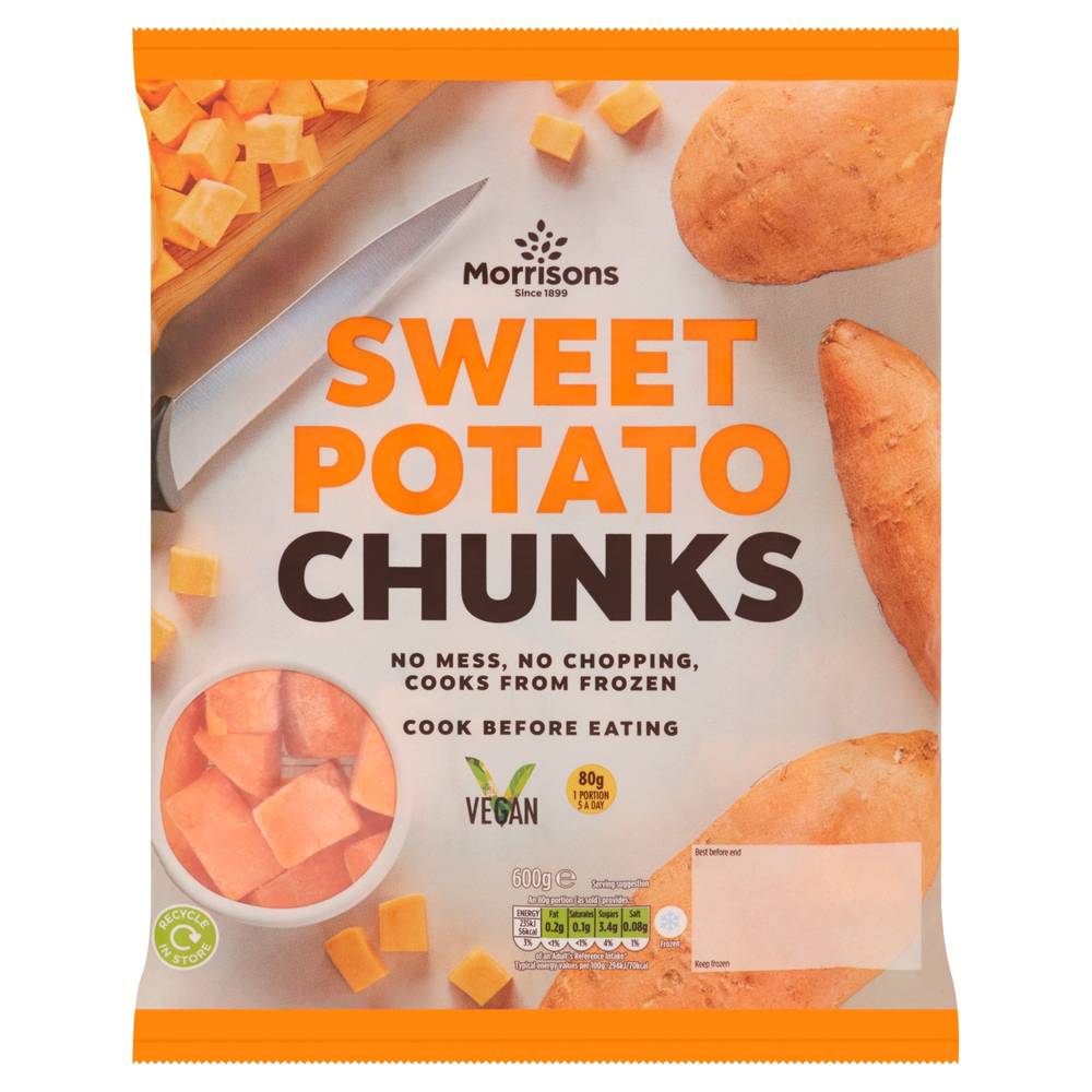 Morrisons Sweet Potato Chunks (600g)