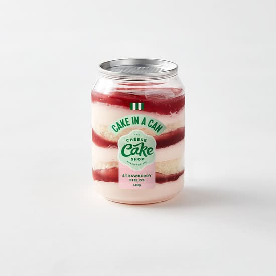 Strawberry Fields Cake in a Can