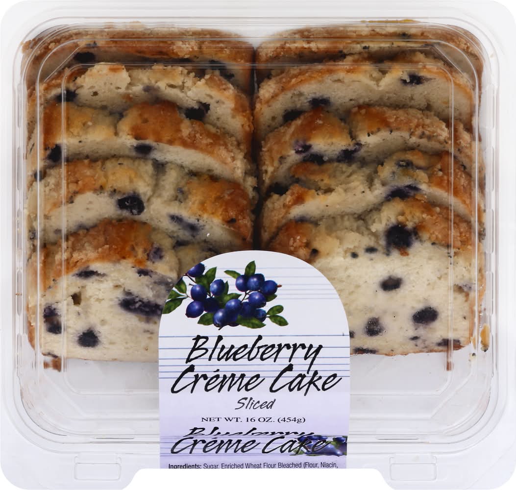 Olson's Baking Company Sliced Blueberry Creme Cake, Blueberry (16 oz)